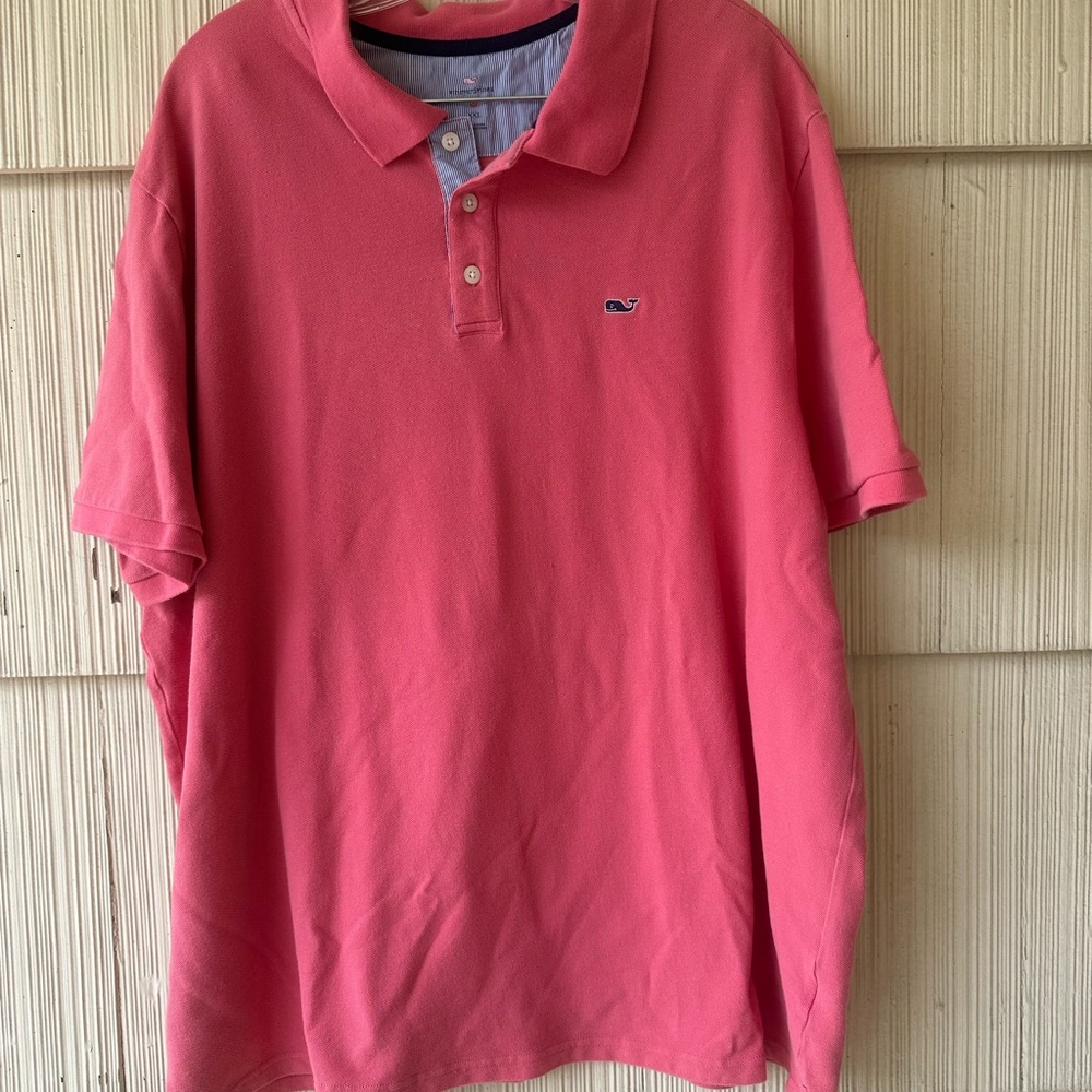 Vineyard Vines Classic Pink Polo Shirt